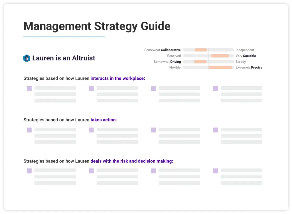 Management Strategy Guide